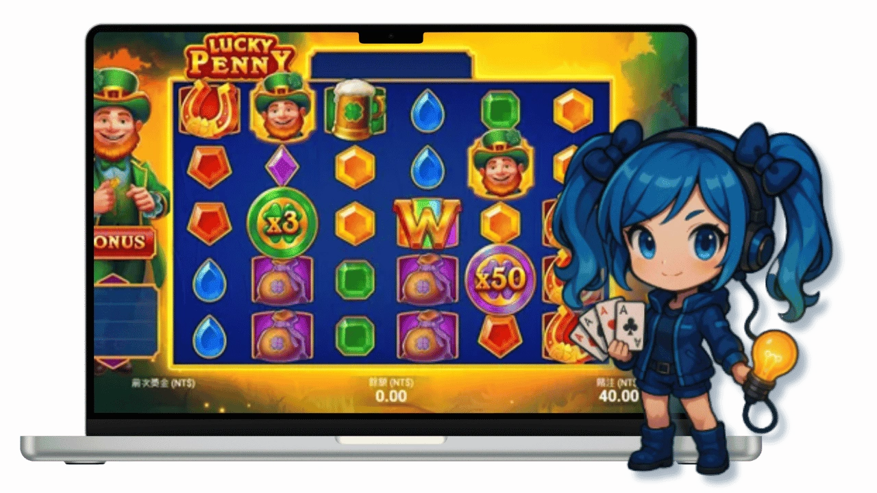 lucky coin slot game 幸運幣大亨遊戲畫面